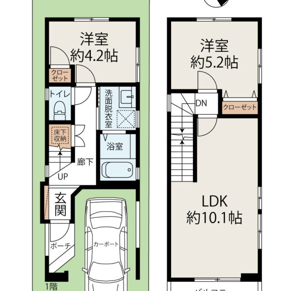 建物プラン例間取